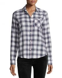 Current Elliott The Slim Boy Shirt  Burnside Plaid at Neiman Marcus